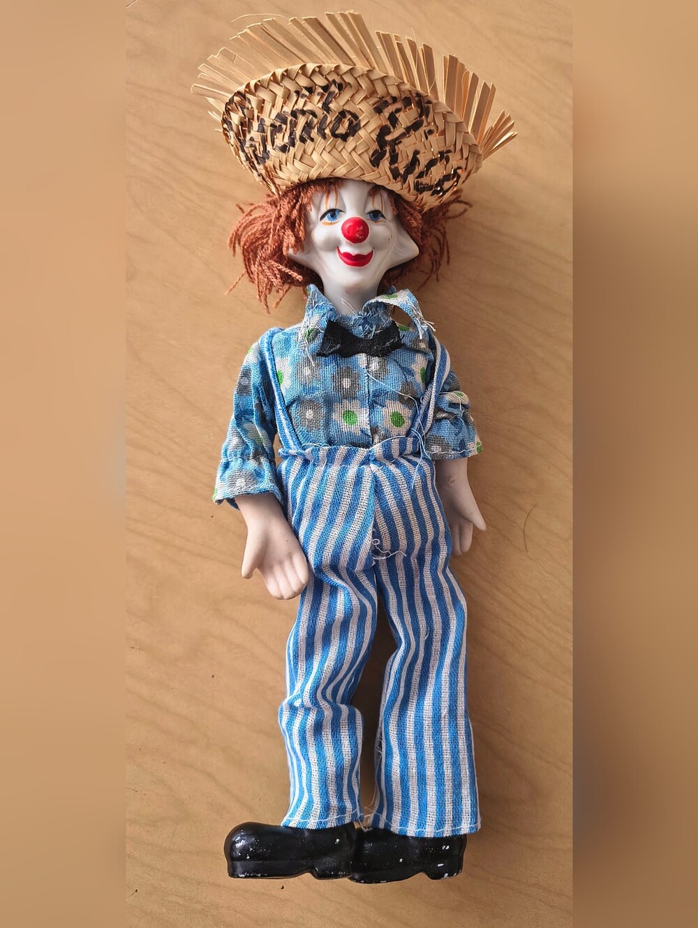 Antique Handmade Clown Puerto Rico Souvenir